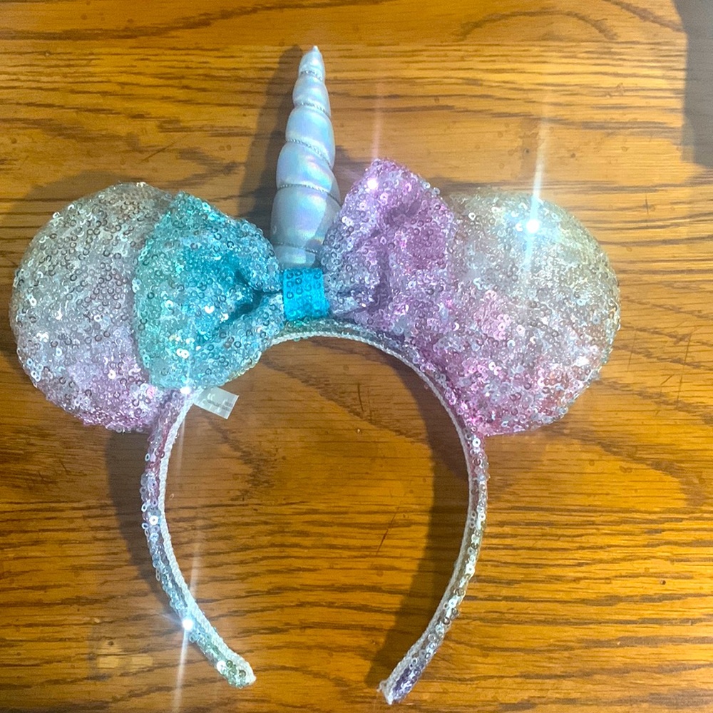 Very Sparkly Disney unicorn ears!  Fun for any occasion!